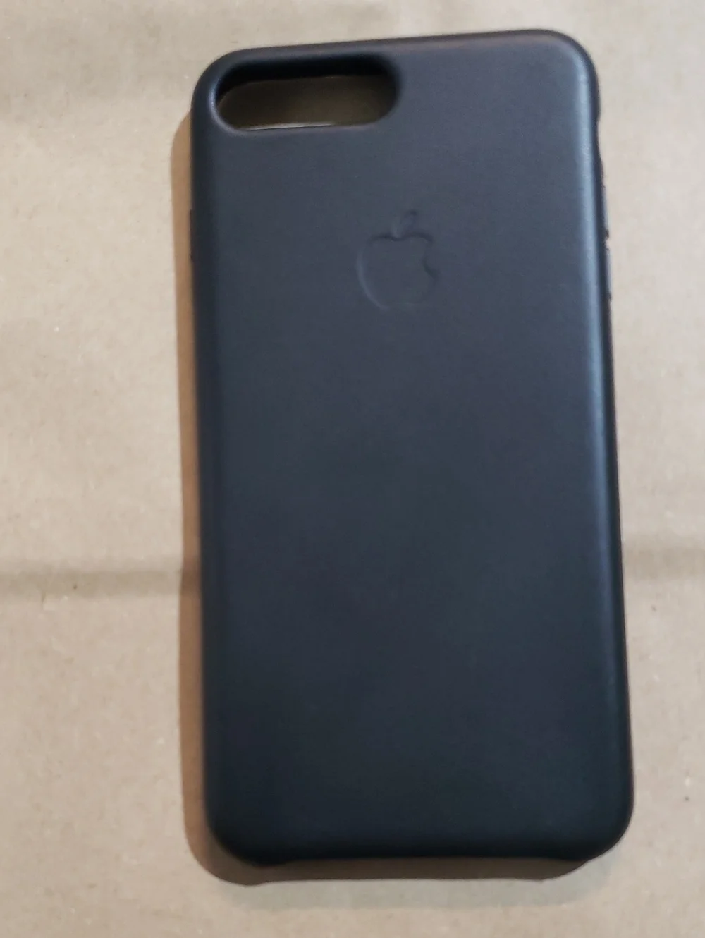 For Apple iPhone 8 Plus Leather Case, Black